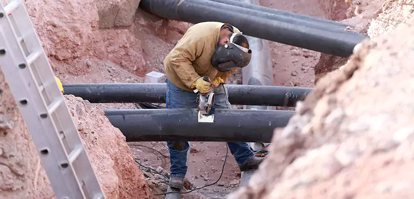 Cast Iron Sewer Pipe Replacement in Roosevelt